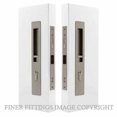 WINDSOR 5730 LUME SLIDING DOOR LOCKSET  KEY-KEY BRUSHED NICKEL