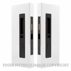 WINDSOR 5730 LUME SLIDING DOOR LOCKSET  KEY-KEY DARK ROMAN BRASS