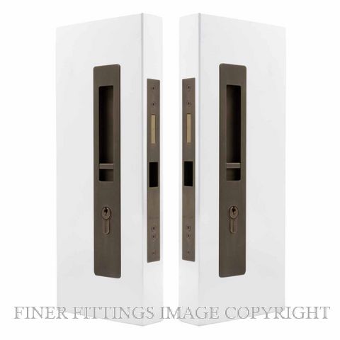 WINDSOR 5730 LUME SLIDING DOOR LOCKSET  KEY-KEY ROMAN BRASS