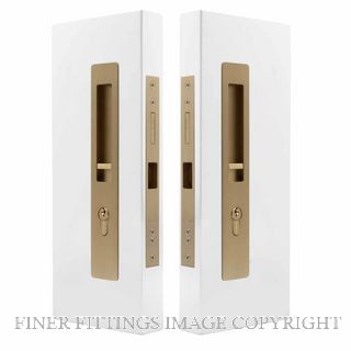 WINDSOR LUME 5730-1-MSB LOCK SET KEY/KEY INT 250MM 35-37MM DOOR MATT SATIN BRASS