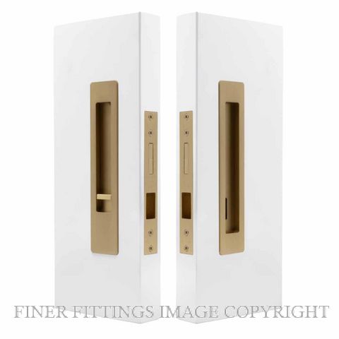 WINDSOR 5700 LUME SLIDING DOOR PRIVACY SET SNIB-EMERGENCY  MATT SATIN BRASS