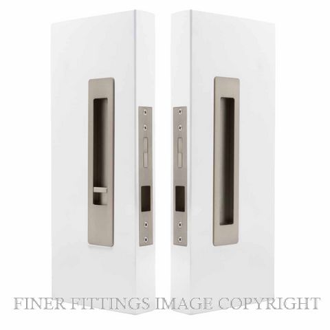 WINDSOR 5710 LUME SLIDING DOOR PRIVACY SET SNIB-BLANK  BRUSHED NICKEL