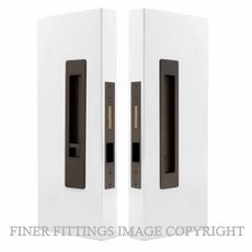 WINDSOR 5710 LUME SLIDING DOOR PRIVACY SET SNIB-BLANK  ANTIQUE BRONZE