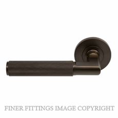 WINDSOR 8411 - 8471 CCB LUMINA DIAMOND KNURL LEVER ON ROSE COCOA BRONZE