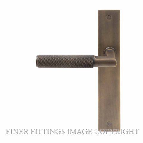 WINDSOR 8413 - 8476 OR LUMINA DIAMOND KNURL LEVER ON PLATE OIL RUBBED BRONZE