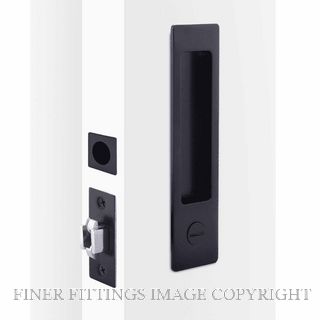 MILES NELSON 602RECBLK CAVITY SLIDER PRIVACY KIT RECTANGLE BLACK