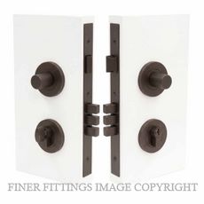 WINDSOR 1550 CCB NIDO DOUBLE TURN LOCK KIT PLAIN COCOA BRONZE