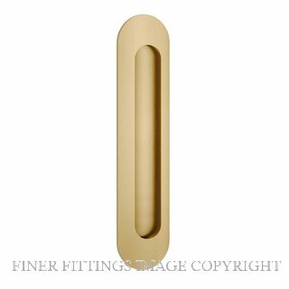 IVER 24160 OVAL FLUSH PULLS BRUSHED GOLD PVD
