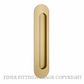 IVER 24160 OVAL FLUSH PULLS BRUSHED GOLD PVD