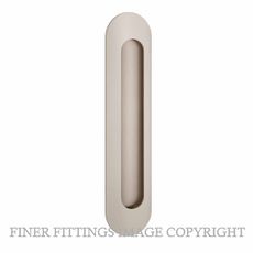 IVER 24165 OVAL FLUSH PULLS SATIN NICKEL