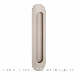 IVER 24165 OVAL FLUSH PULLS SATIN NICKEL