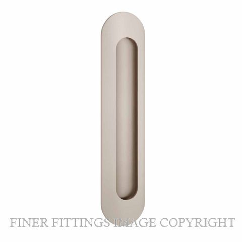IVER 24165 OVAL FLUSH PULLS SATIN NICKEL