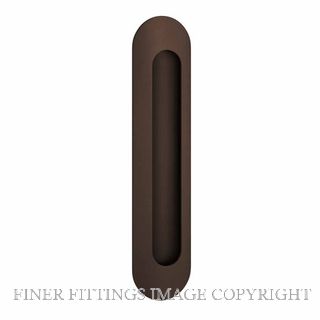 IVER 24162 OVAL FLUSH PULLS SIGNATURE BRASS