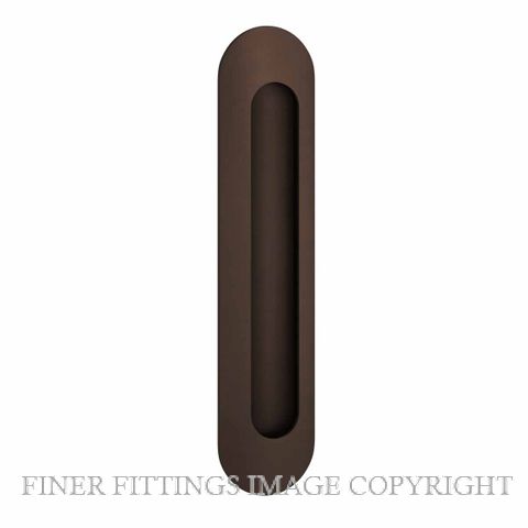 IVER 24162 OVAL FLUSH PULLS SIGNATURE BRASS