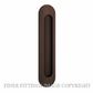 IVER 24162 OVAL FLUSH PULLS SIGNATURE BRASS