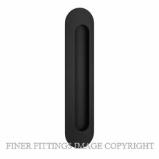IVER 24163 OVAL FLUSH PULLS MATT BLACK