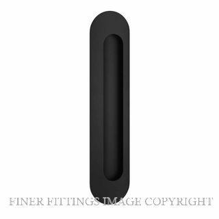 IVER 24163 OVAL FLUSH PULLS MATT BLACK