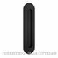 IVER 24163 OVAL FLUSH PULLS MATT BLACK