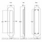 IVER 24164 OVAL FLUSH PULLS CHROME PLATE