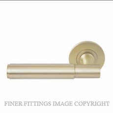 WINDSOR 8421 - 8472 USB VERGE PLAIN LEVER ON ROSE UNLACQUERED SATIN BRASS