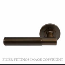 WINDSOR 8421 - 8472 CCB VERGE PLAIN LEVER ON ROSE COCOA BRONZE