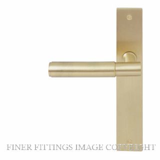WINDSOR 8423RD USB NIDO VERGE PLAIN RH DUMMY LEVER ON PLATE UNLACQUERED SATIN BRASS