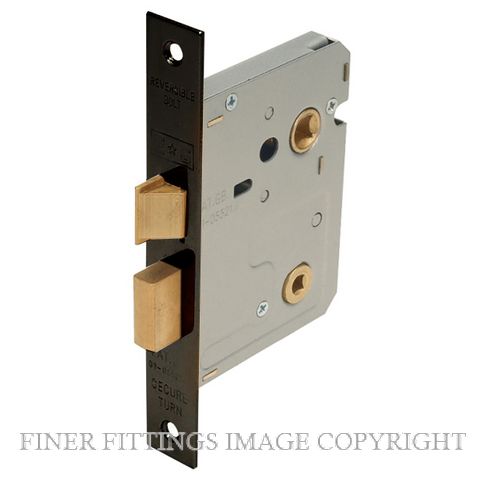 WINDSOR 1110 BLK 57MM BATHROOM LOCK/LATCH (78MM CASE) BLACK