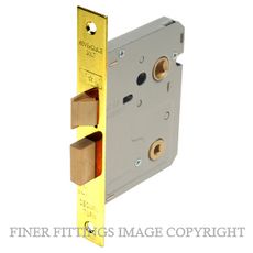 WINDSOR 1110 PB 57MM BATHROOM LOCK/LATCH (78MM CASE) POLISHED BRASS