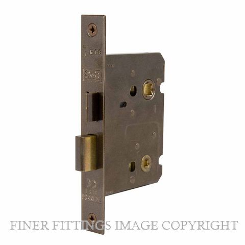 WINDSOR 1110 PCAB 57MM BATHROOM LOCK/LATCH (78MM CASE) POWDERCOAT ANTIQUE BRONZE