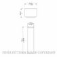 IVER 20472 DOOR STOP PENCIL MAGNETIC MATT BLACK