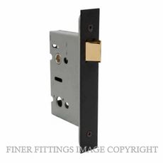 WINDSOR 1124 BLK 57MM PASSAGE MORTICE LATCH MATT BLACK