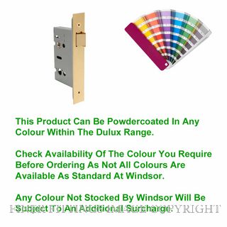 WINDSOR 1124 PC 57MM PASSAGE MORTICE LATCH POWDER COAT
