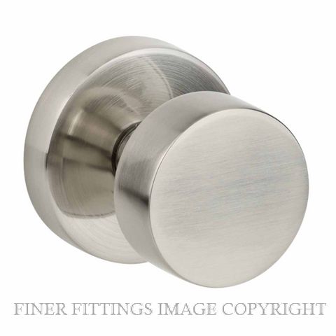 SYLVAN E84 NAPIER KNOB ON ROSE SATIN NICKEL