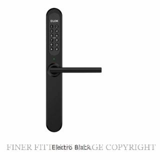 E LOK 905B 0 BLK 9B RAISED BUTTON SMART LOCK SMART LEVER SET MATT BLACK