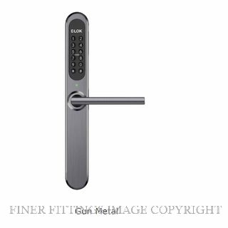 E LOK 905B 0 GM 9B RAISED BUTTON SMART LOCK SMART LEVER SET GUN METAL