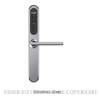 E LOK 905B 0 SS 9B RAISED BUTTON SMART LOCK SMART LEVER SET SATIN STAINLESS