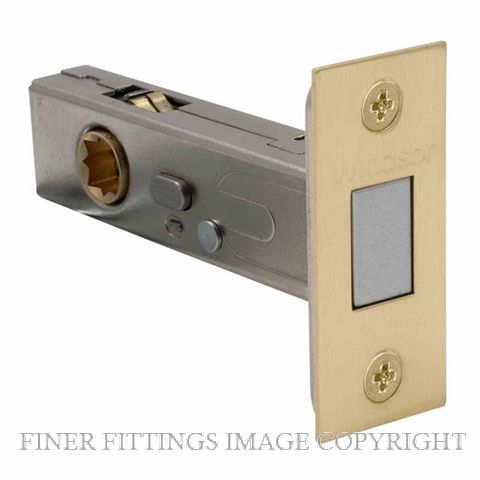 WINDSOR 1445 - 1447 MSB MAGNETIC INTERGRATED PRIVACY MATT SATIN BRASS