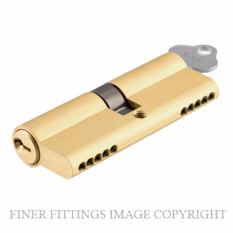 SDG 21649-KA3 EURO CYLINDER 65MM DUAL FUNCTION KEY-KEY BRUSHED GOLD