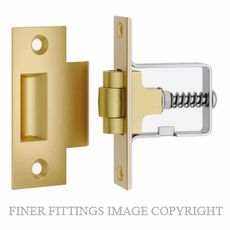 IVER 21851 ROLLER BOLT INC STRIKE BRUSHED BRASS