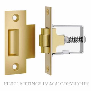 IVER 21851 ROLLER BOLT INC STRIKE BRUSHED BRASS