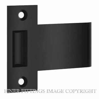 IVER 21964 EXTENDED STRIKER TO SUIT TUBE LATCH ROLLER MATT BLACK