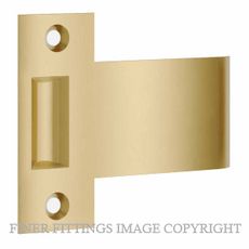 IVER 21960 EXTENDED STRIKER TO SUIT TUBE LATCH ROLLER BRUSHED GOLD