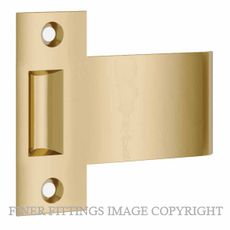 IVER 21962 EXTENDED STRIKER TO SUIT TUBE LATCH ROLLER POLISHED BRASS