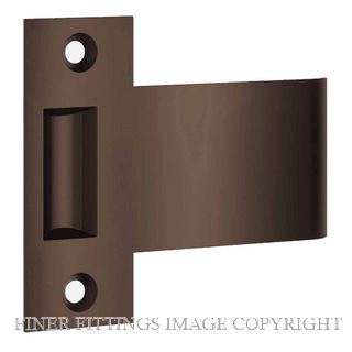IVER 21963 EXTENDED STRIKER TO SUIT TUBE LATCH ROLLER ANTIQUE BRASS