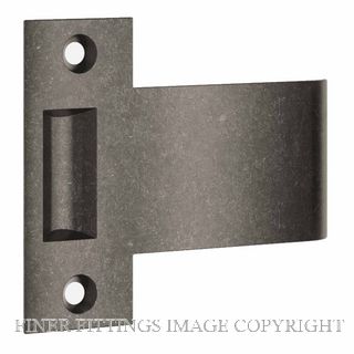 IVER 21968 EXTENDED STRIKER TO SUIT TUBE LATCH ROLLER RUMBLED NICKEL