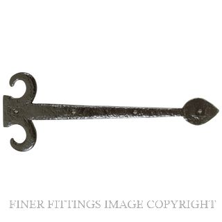 DELF 37040 HINGE FRONT (PAIR) 145x395MM ANTIQUE BLACK