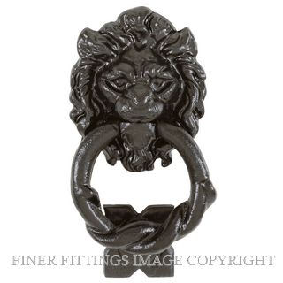 DELF 37120 LION HEAD KNOCKER ANTIQUE BLACK