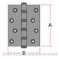 LEGGE LG13221 LOOSE PIN BUTT HINGES