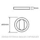 LEGGE LG6008 OVAL CYLINDER ESCUTCHEON