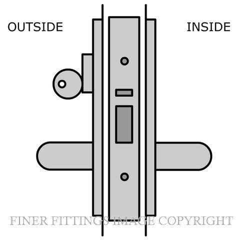 LEGGE 990 C31 GLASS DOOR LOCKSETS